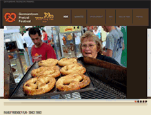 Tablet Screenshot of pretzelfestival.com